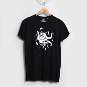 T-shirt ” Octopus ” BIO – Noir – Homme